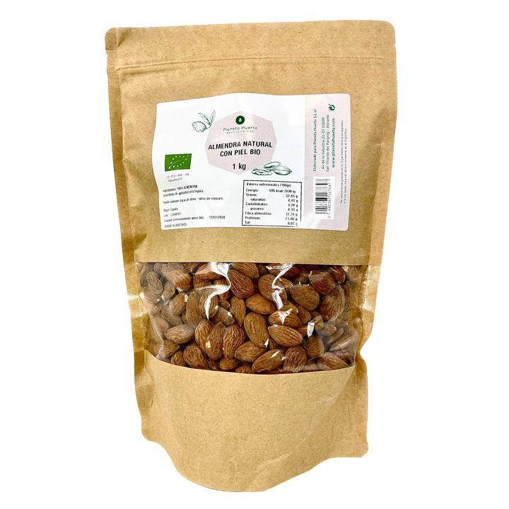 Amandes naturelles avec peau ECO Planeta Huerto 1 kg