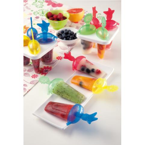 Set of 4 Jogbar ice lolly moulds