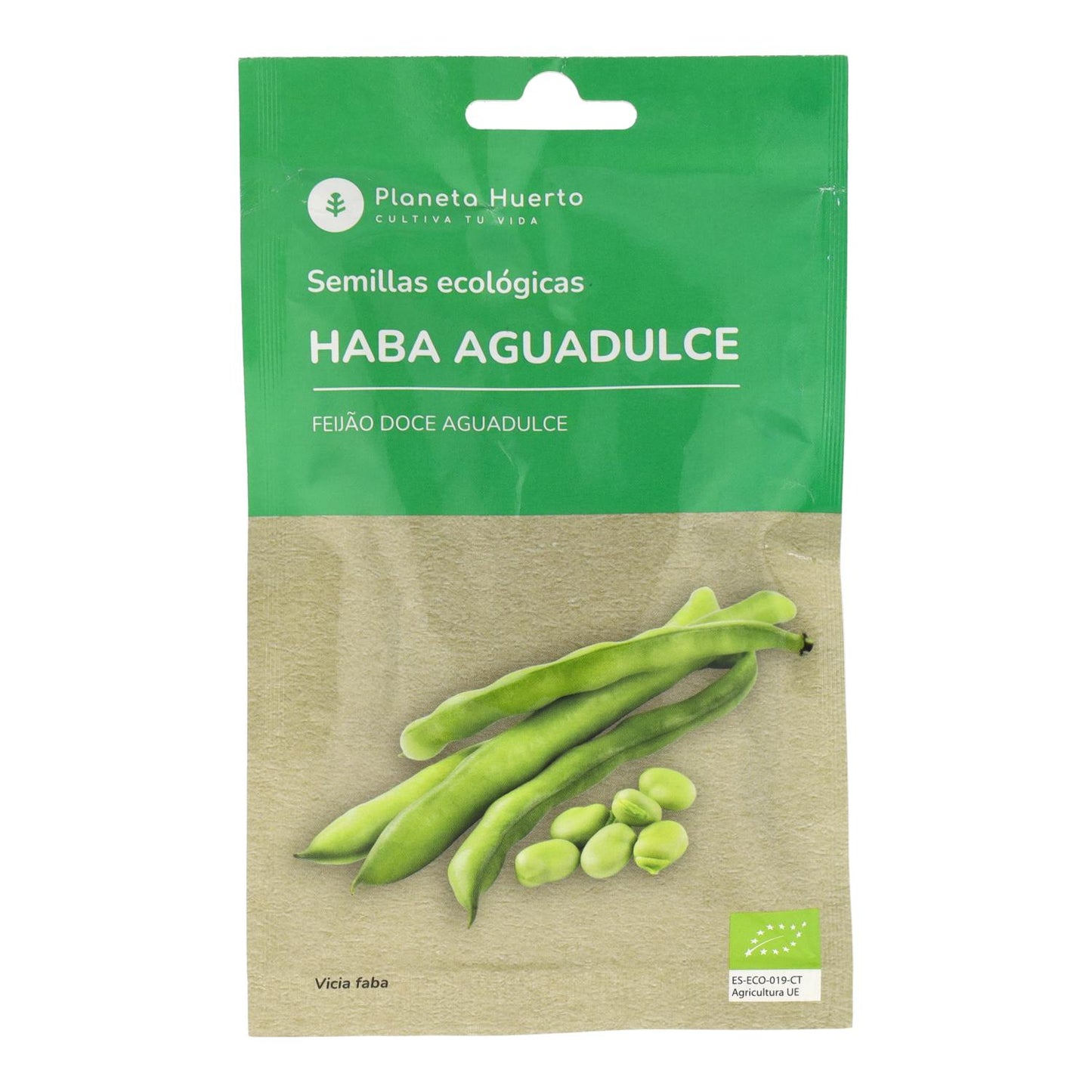 Ekologiska bönfrön Aguadulce Planeta Huerto