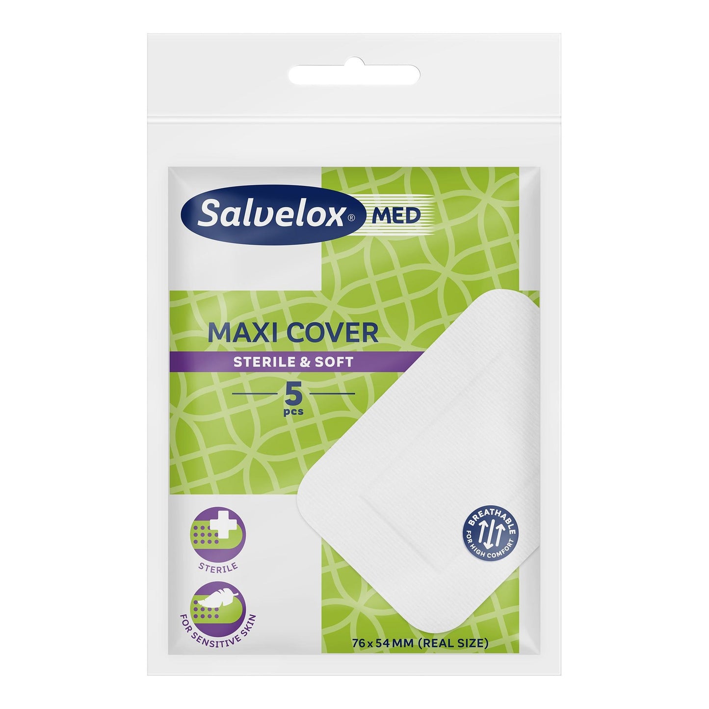 Maxi Cover 5 szt. Sterylne 76x54 mm SALVELOX