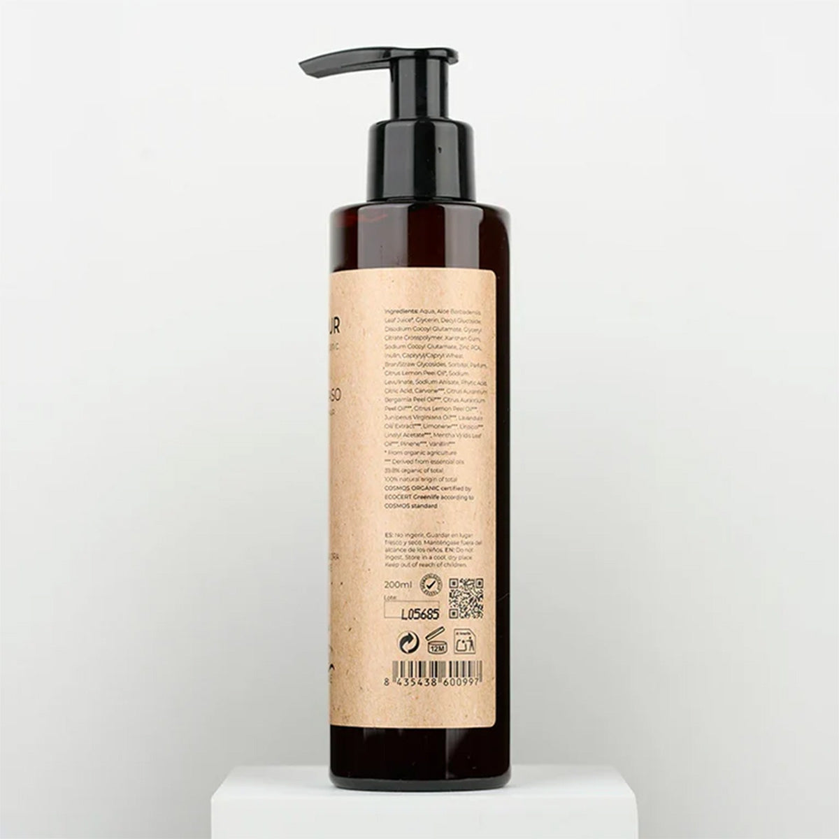 Shampooing sans sulfates pour cheveux gras Arganour 200 ml