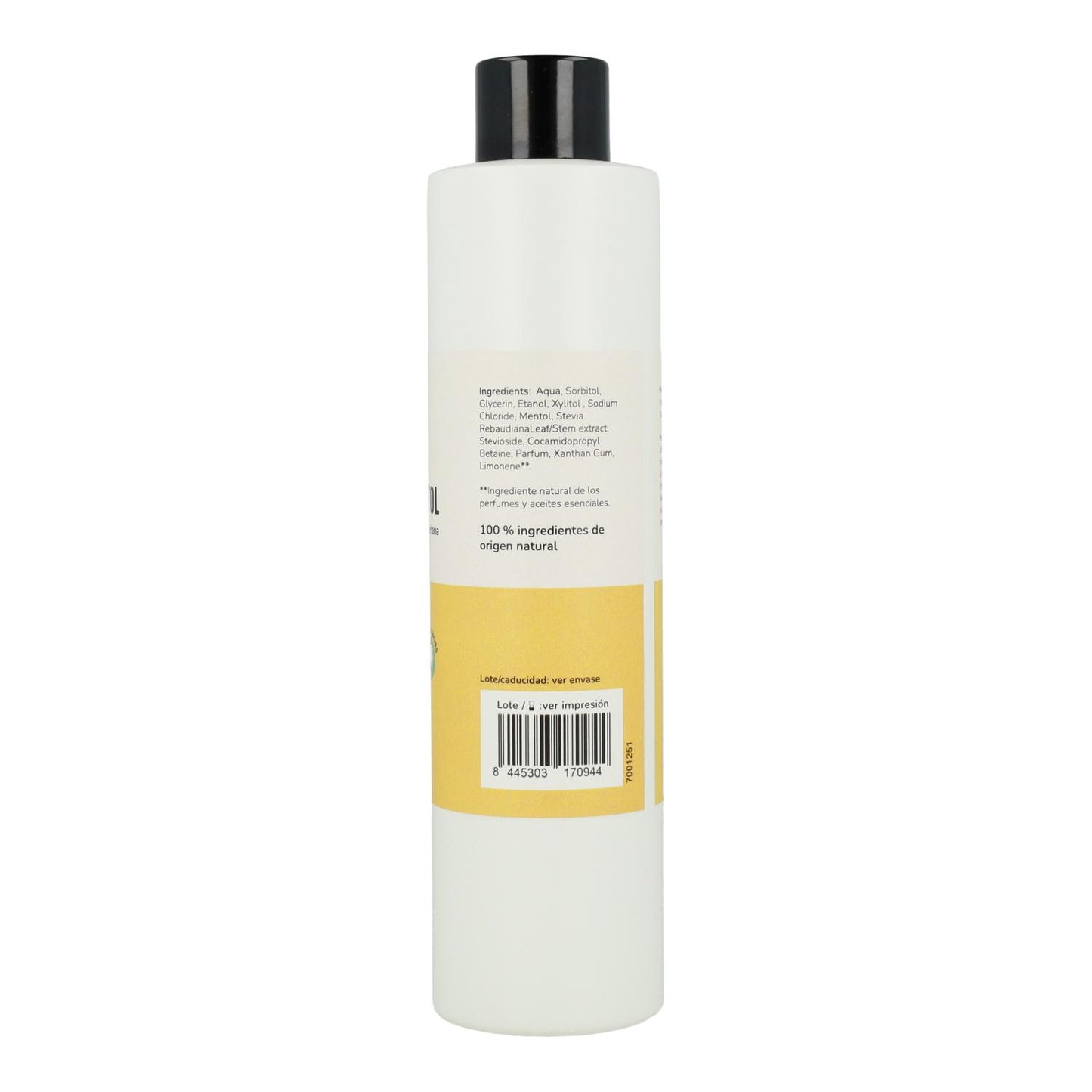 Bain de bouche au menthol et au xylitol Planeta Huerto 250 ml