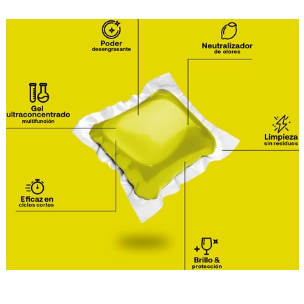Pack of 2 x FLOPP ECOPACK dishwasher gel capsules, 110 capsules
