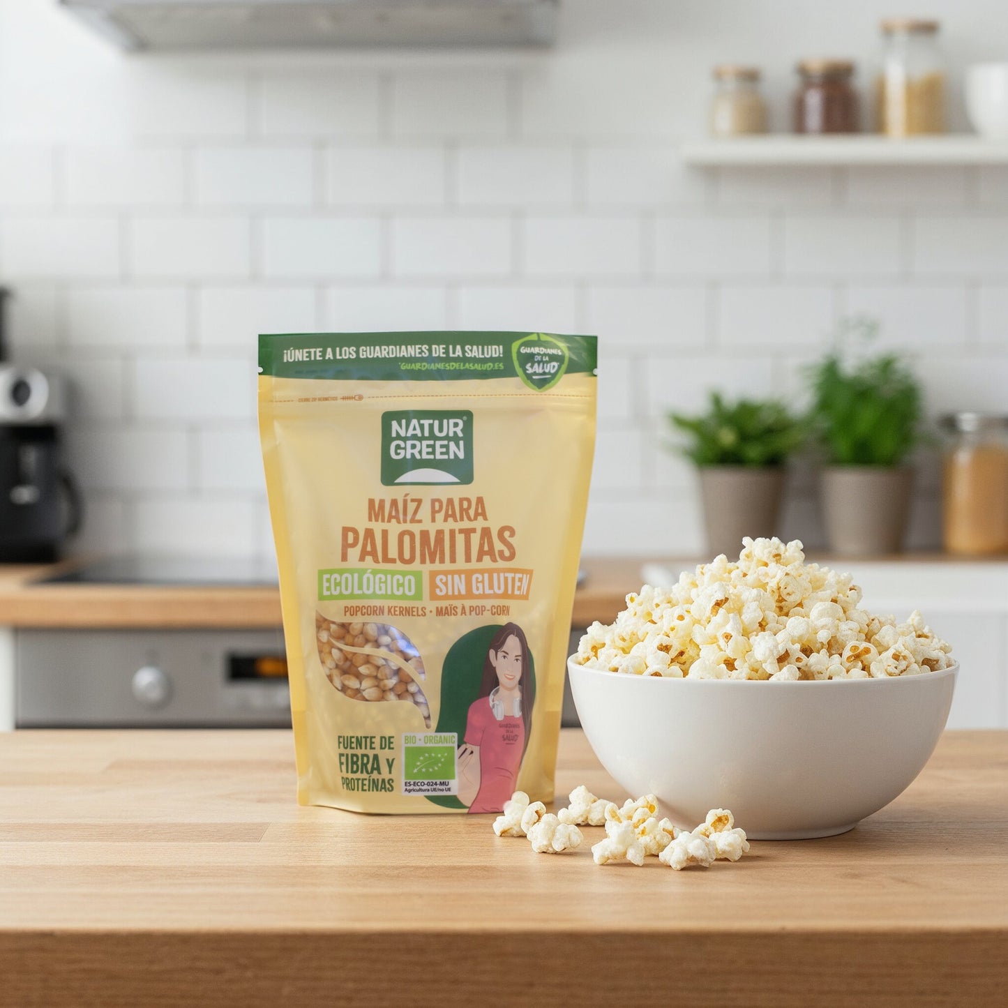 NaturGreen organic popcorn corn 400 g