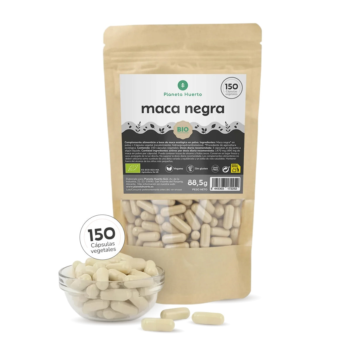 Maca Negra BIO Planeta Huerto 150 cápsulas