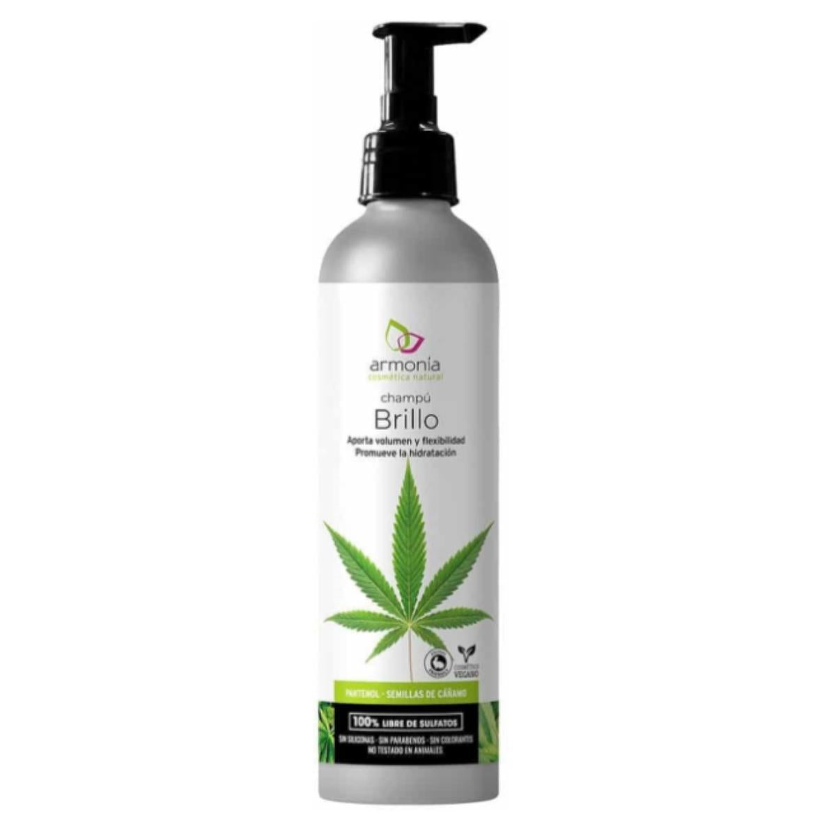 Shine shampoo with panthenol and hemp seeds 250ml. Armonía Natural Cosmetics