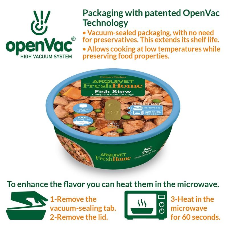 Arquivet Fresh Home Fish Stew Wet fish food for dogs 280 g