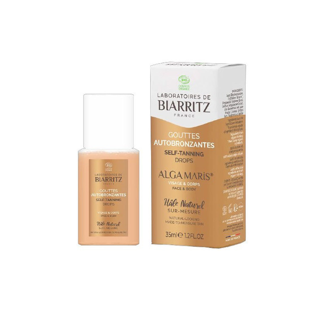 Selbstbräunungstropfen für Gesicht und Körper Biarritz 35 ml