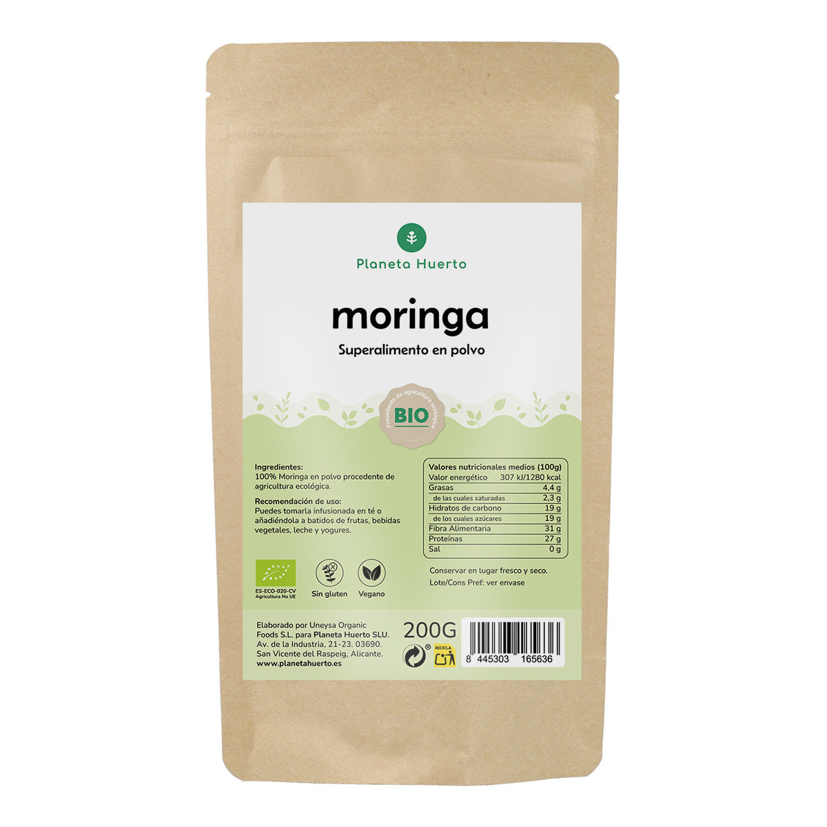 Moringa en poudre Eco Planeta Huerto 200 g