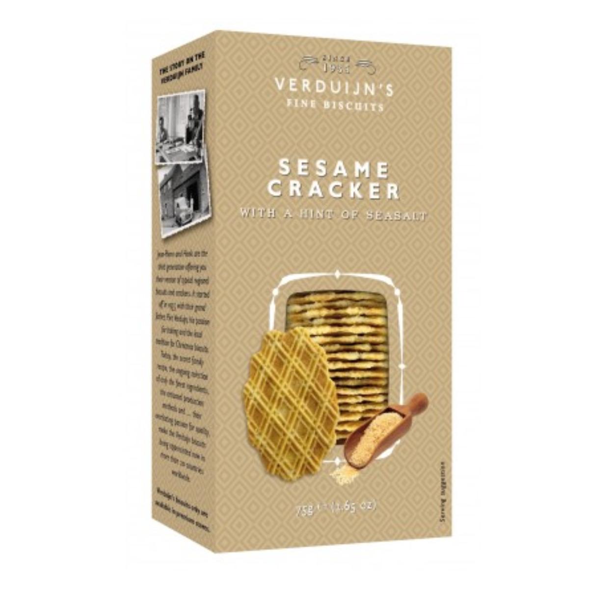 Cracker mit Sesam und Meersalz Verduijns 75g