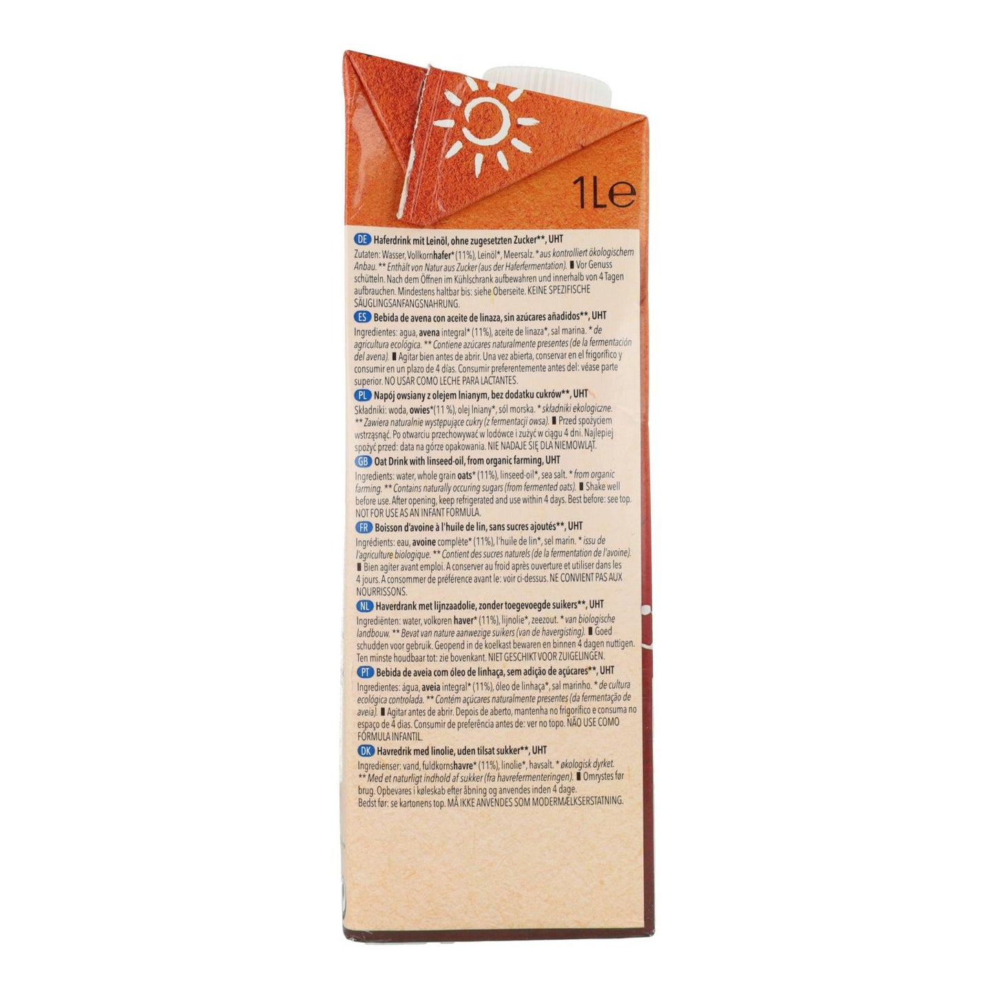 Boisson à l'avoine et aux oméga 3 BIO Natumi 1 L