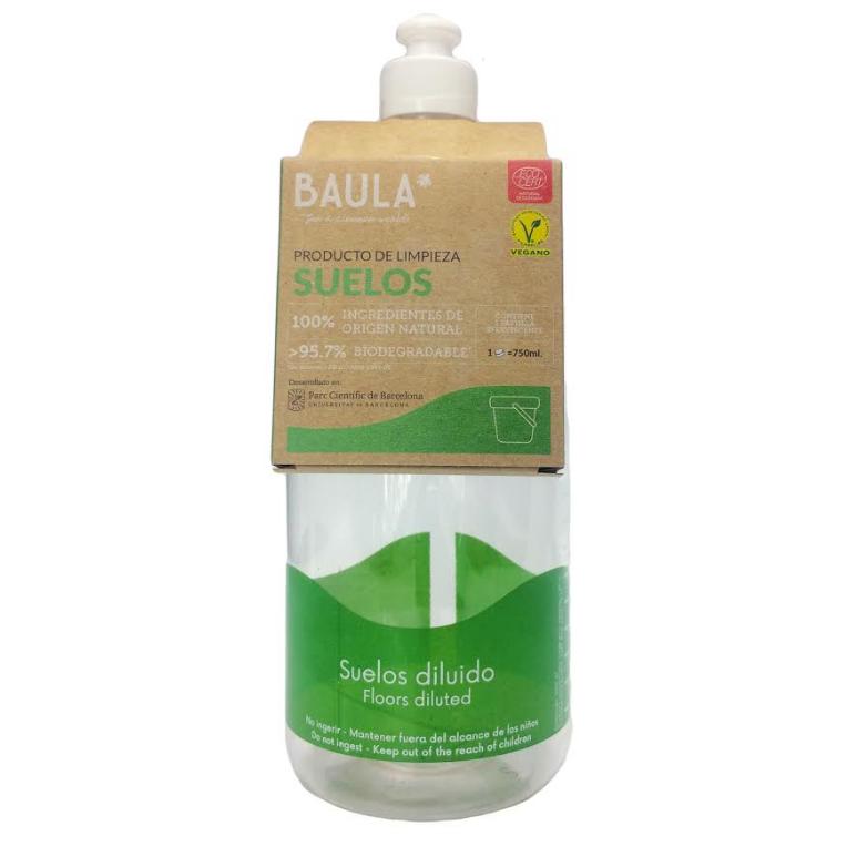 Pack Limpiador Ecológico Suelos + Botella con tapón push Baula