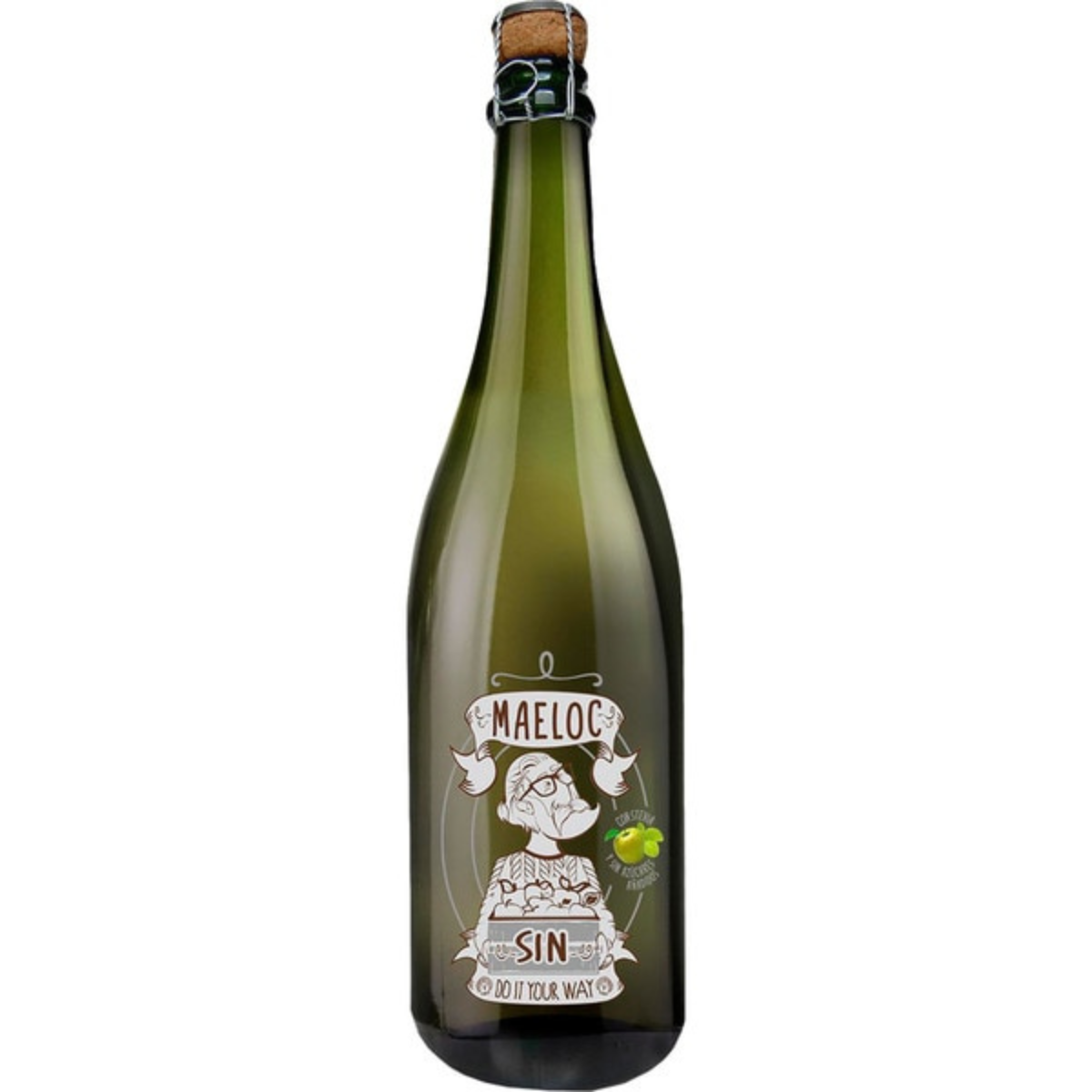 Natuurlijke alcoholvrije cider Maeloc 750 ml