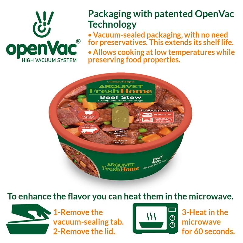 Arquivet Fresh Home Beef Stew Mokra karma dla psów z wołowiną 280 g