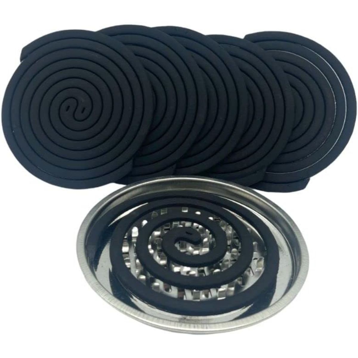 Citronella mosquito coil with metal holder 10 units Roura