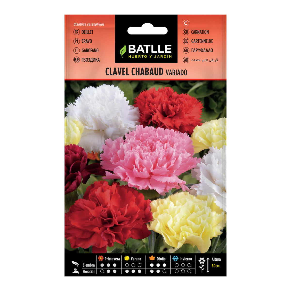 Batlle assorted double carnation seeds