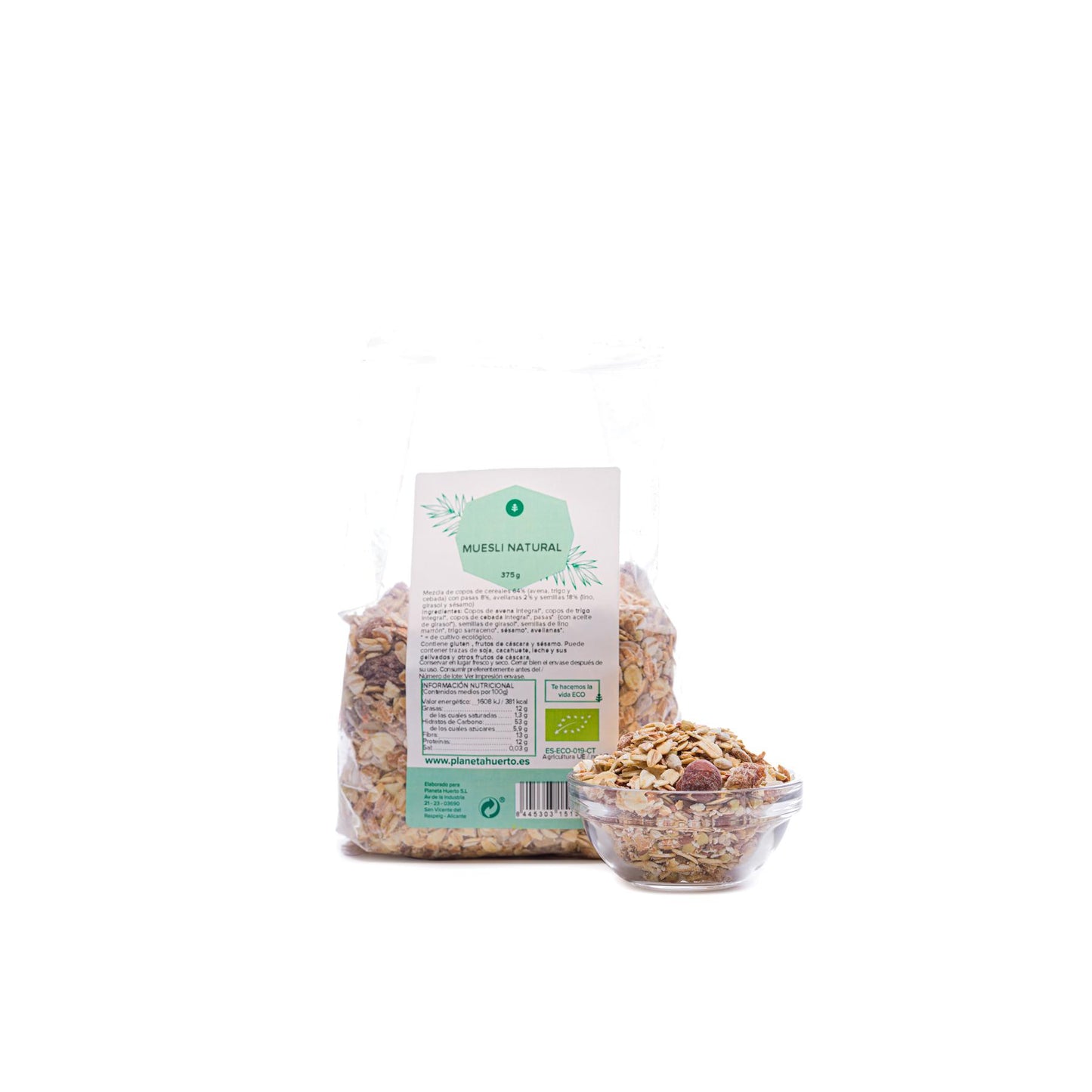 Naturlig müsli ECO Planeta Huerto 375 g