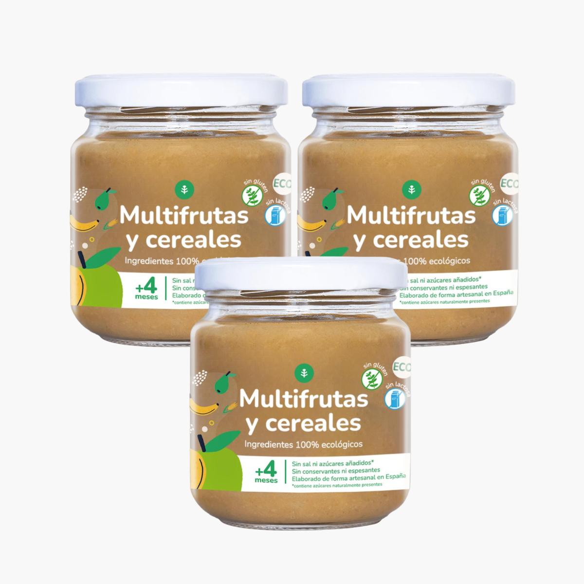 Pak 3x Biologische Multivruchten en Granen 180 g Biologische Multivruchten en Granen Garden Planet 180 g