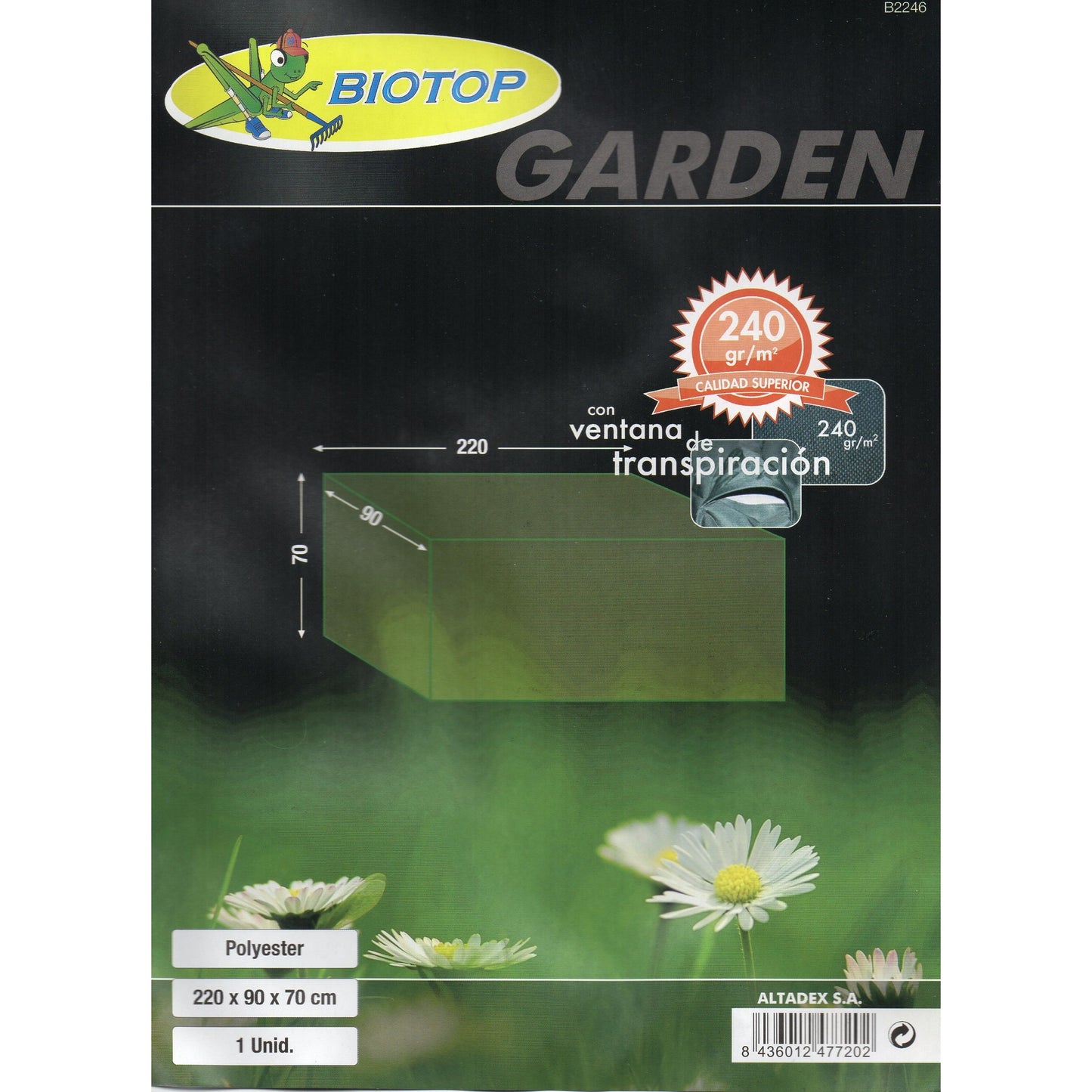 Polyester sofa cover 220x90x70cm