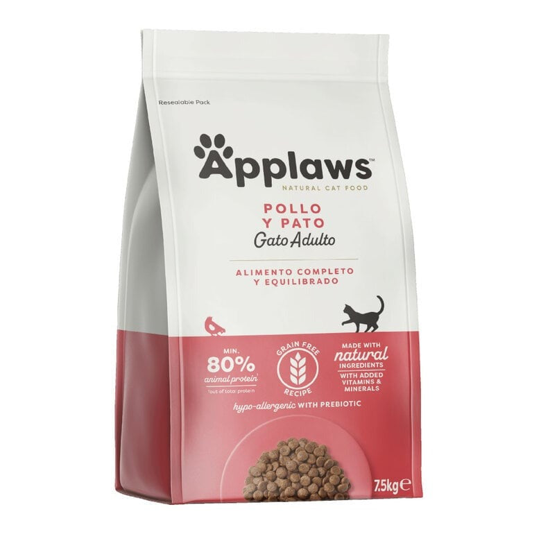 Applaws Cat Dry Adult Pollo e Anatra 2 kg Mangime naturale per gatti senza cereali