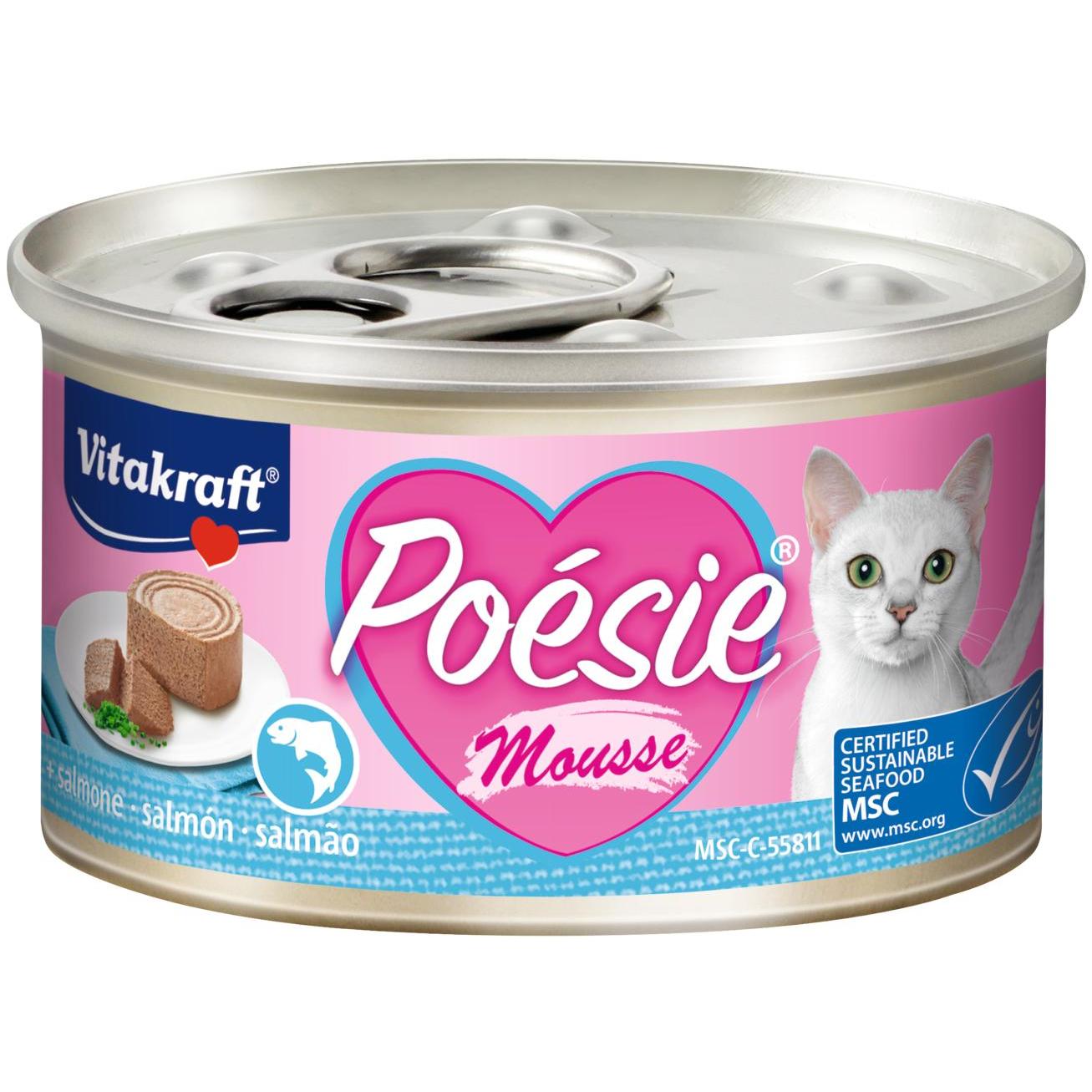 Vitakraft Poésie salmon mousse tin 85 g wet cat food