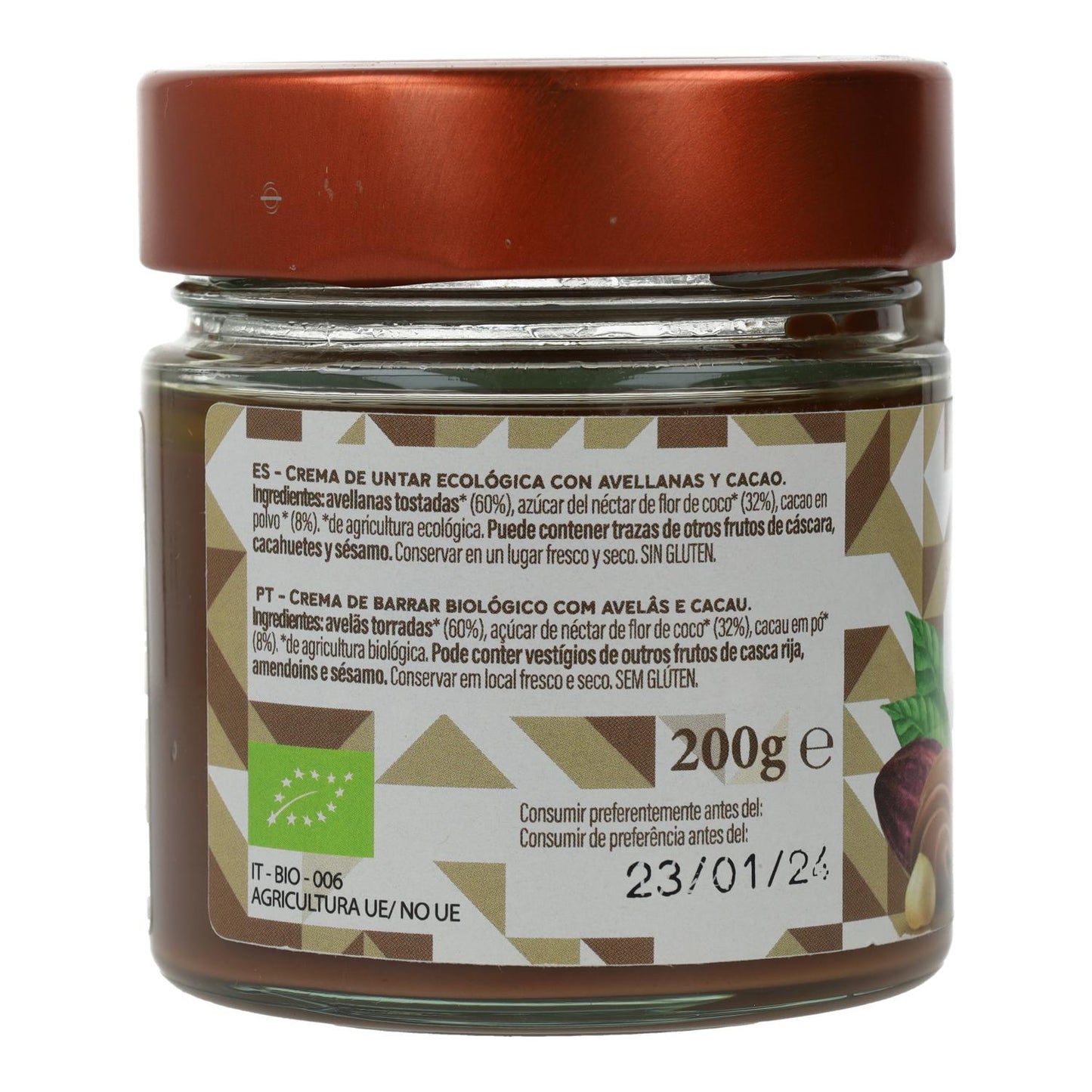 La Finestra Sul Cielo Hazelnut and Cocoa Cream 200 g