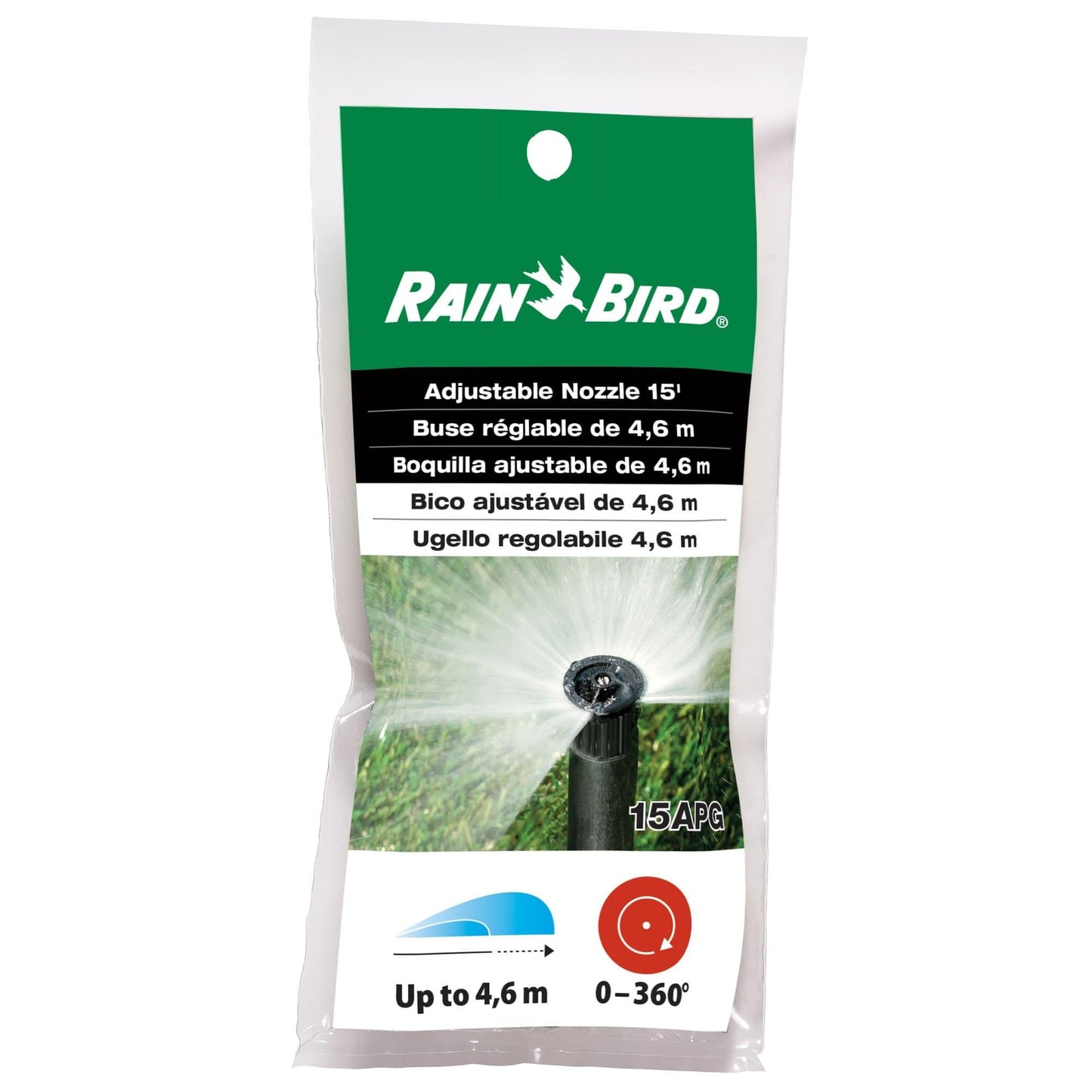 Bocchetta regolabile da 0 a 360° Rainbird 15VAN