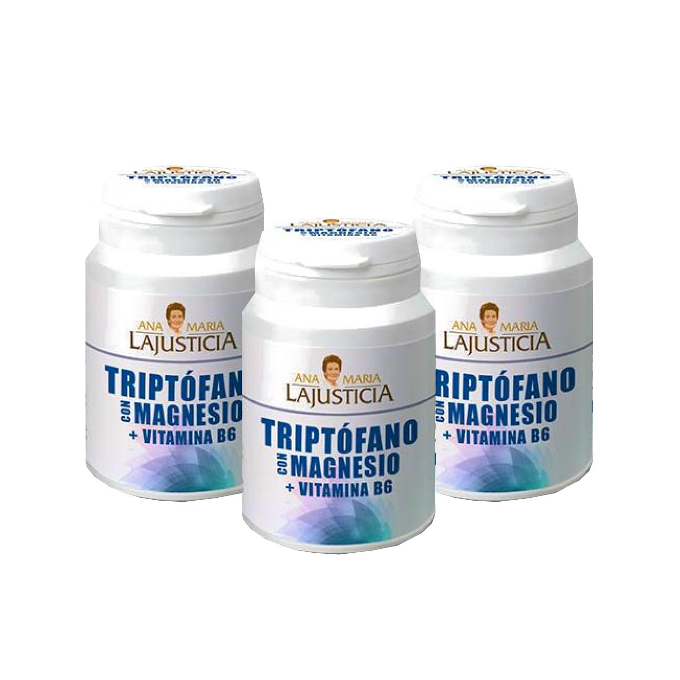 3er-Pack Tryptophan mit Magnesium und Vitamin B6 Ana María LaJusticia, 60 Tabletten