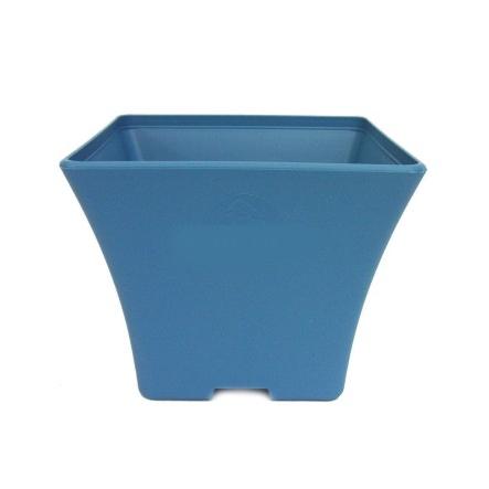 Blauwe plastic prebonsai-pot 9,3 x 9,3 x 7 cm
