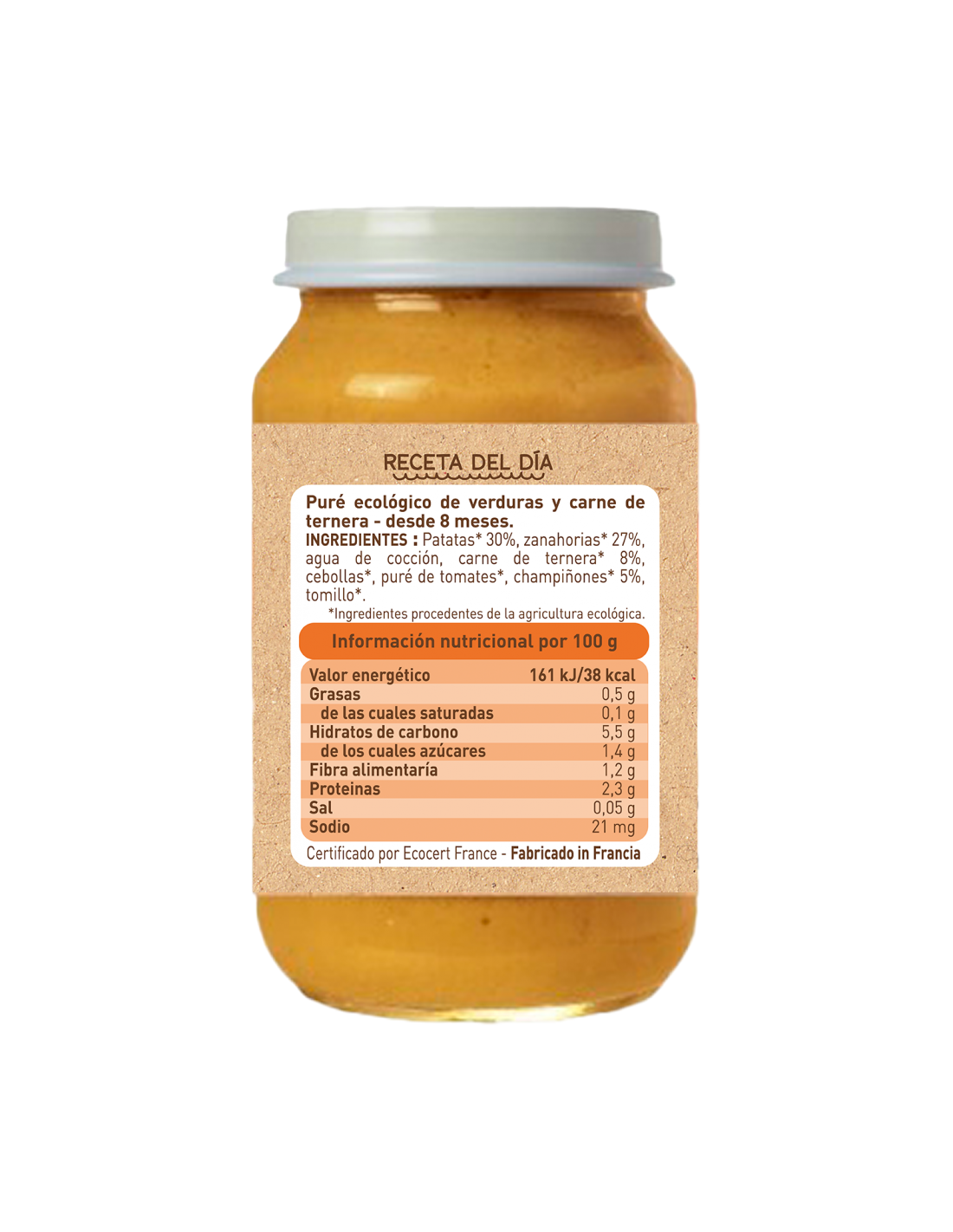 Potje groenten en rundvlees (vanaf 8 maanden) Babybio 200 g