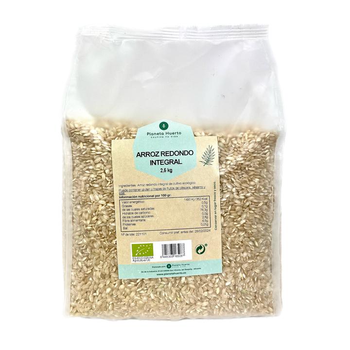 Brown round rice ECO Planeta Huerto 2,5 kg