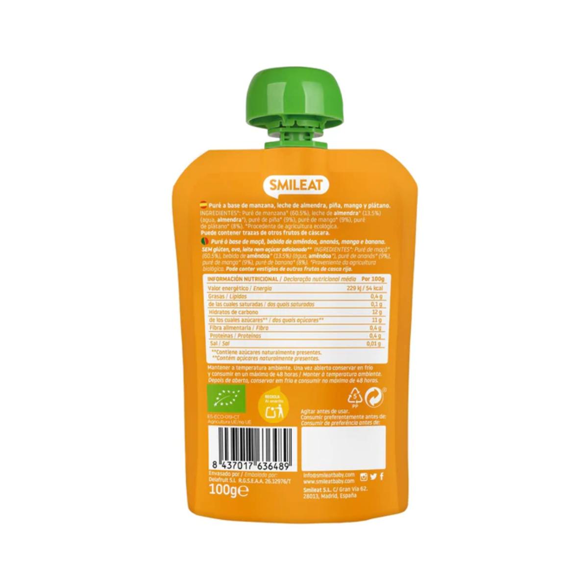 Pochettes Amande, Mangue et Ananas ECO Smileat, 100 g