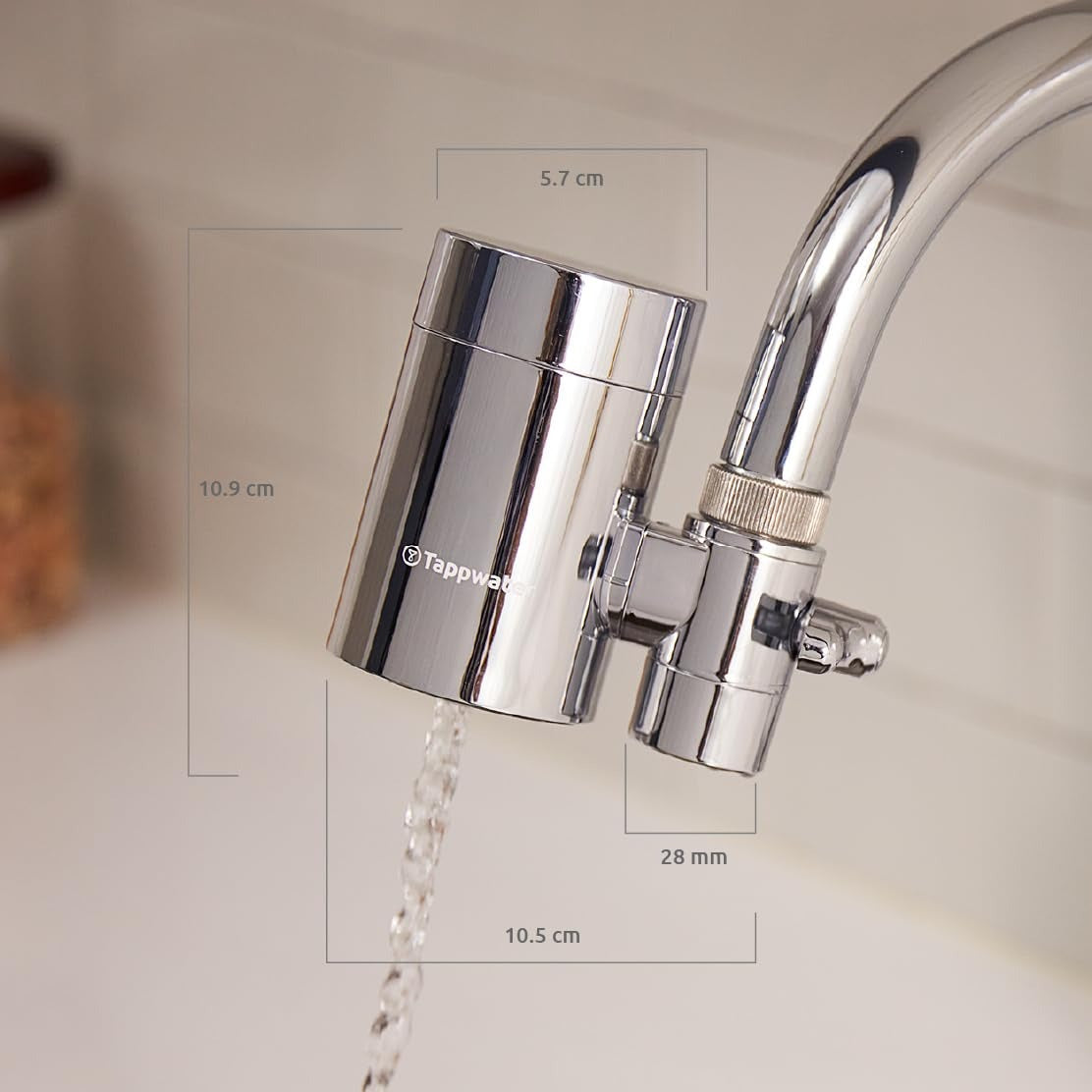 Jahrespackung Wasserhahnfilter EcoPro Chrome SMR Tappwater