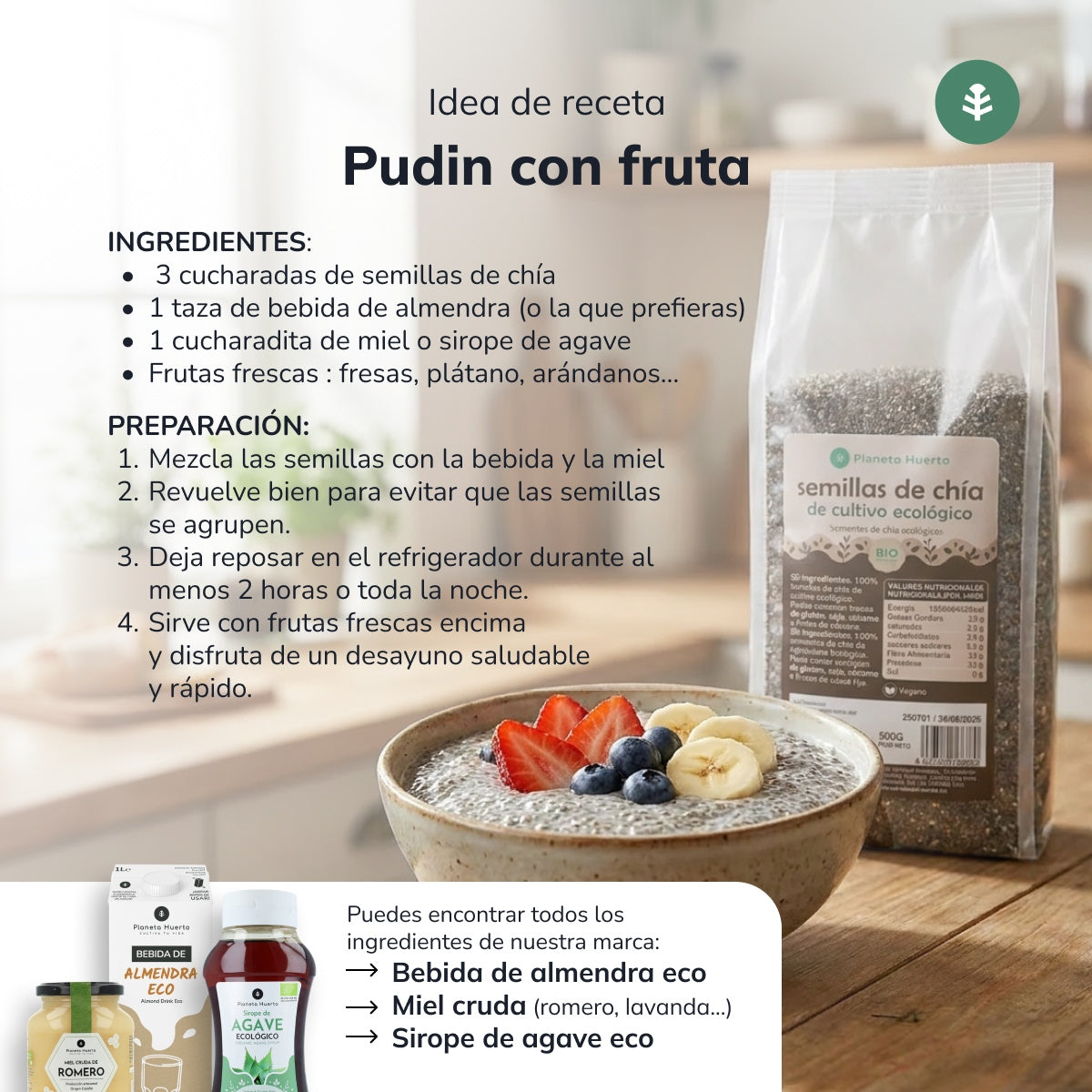 Opakowanie 2x ECO Planet Garden ECO nasiona chia 500 g