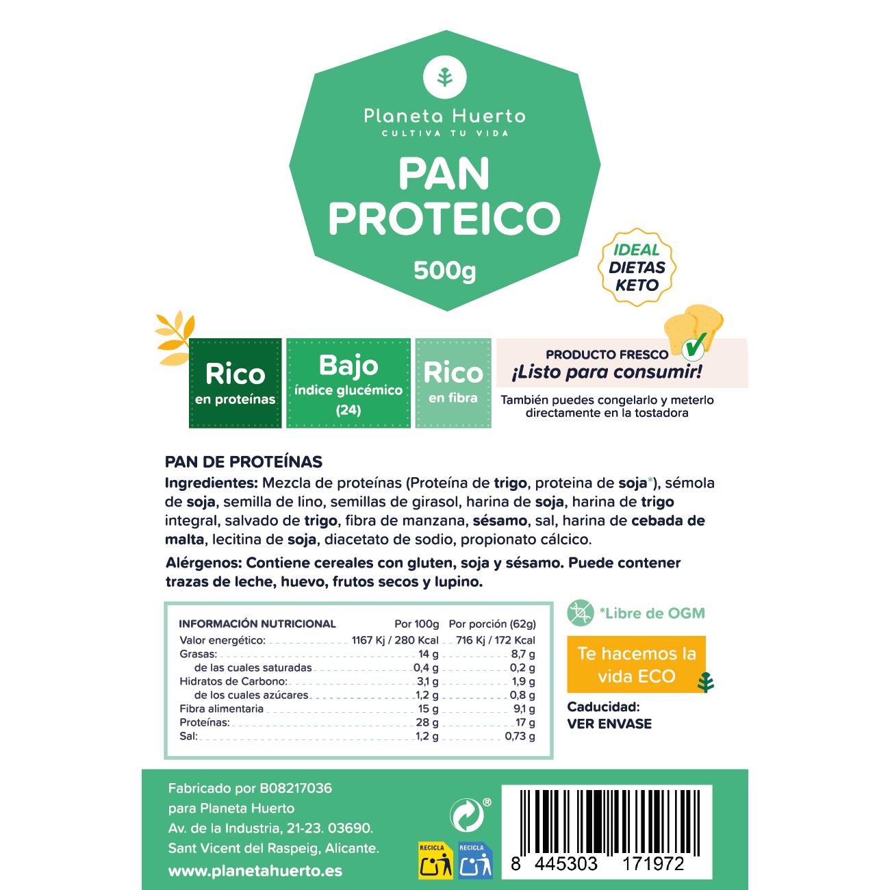 Eiweißbrot Planeta Huerto 500 g