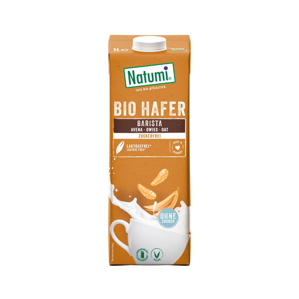 Sockerfri havregrynsdryck Barista BIO Natumi 1 l