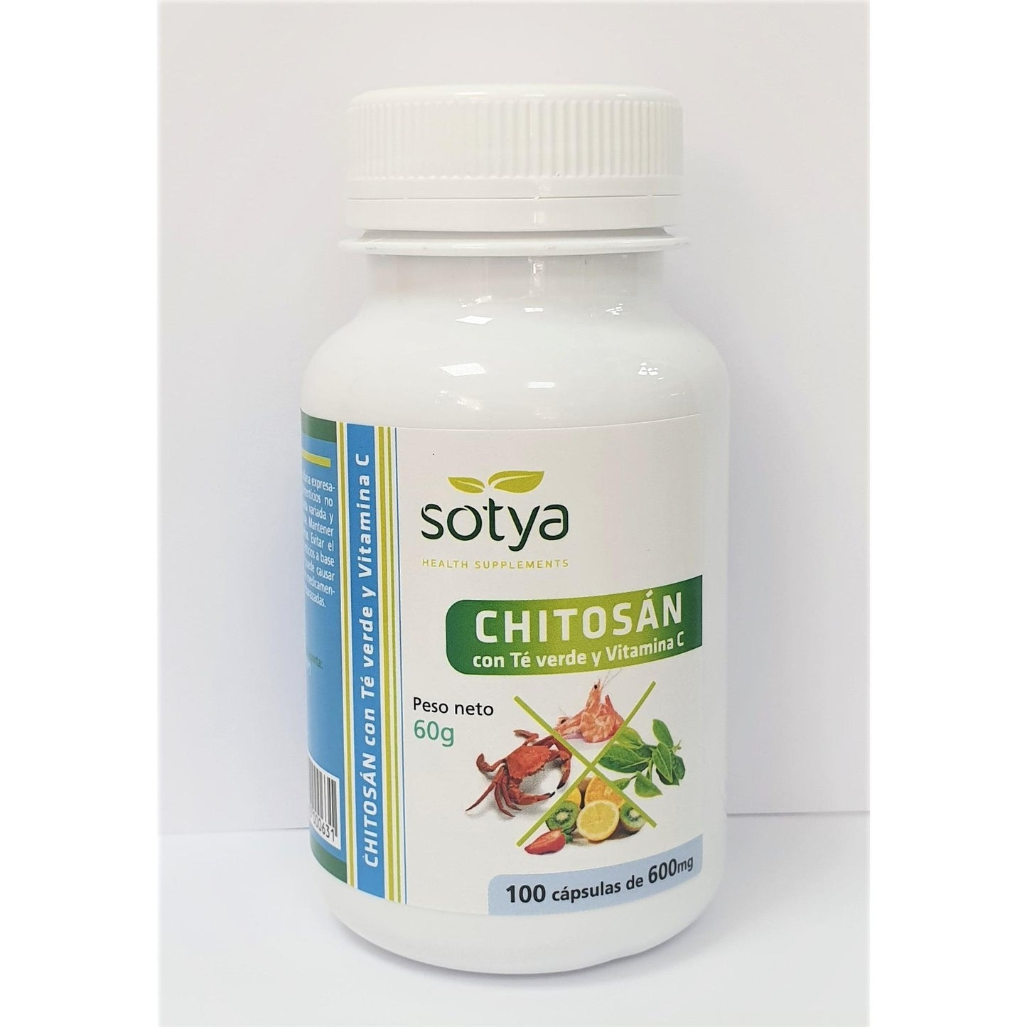 Chitosan + Te Verde + Vit.C Sotya 100 Caps