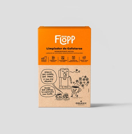 Pakket 2 x koffiezetapparaatreiniger - 1 doosje x 2 zakjes Flopp