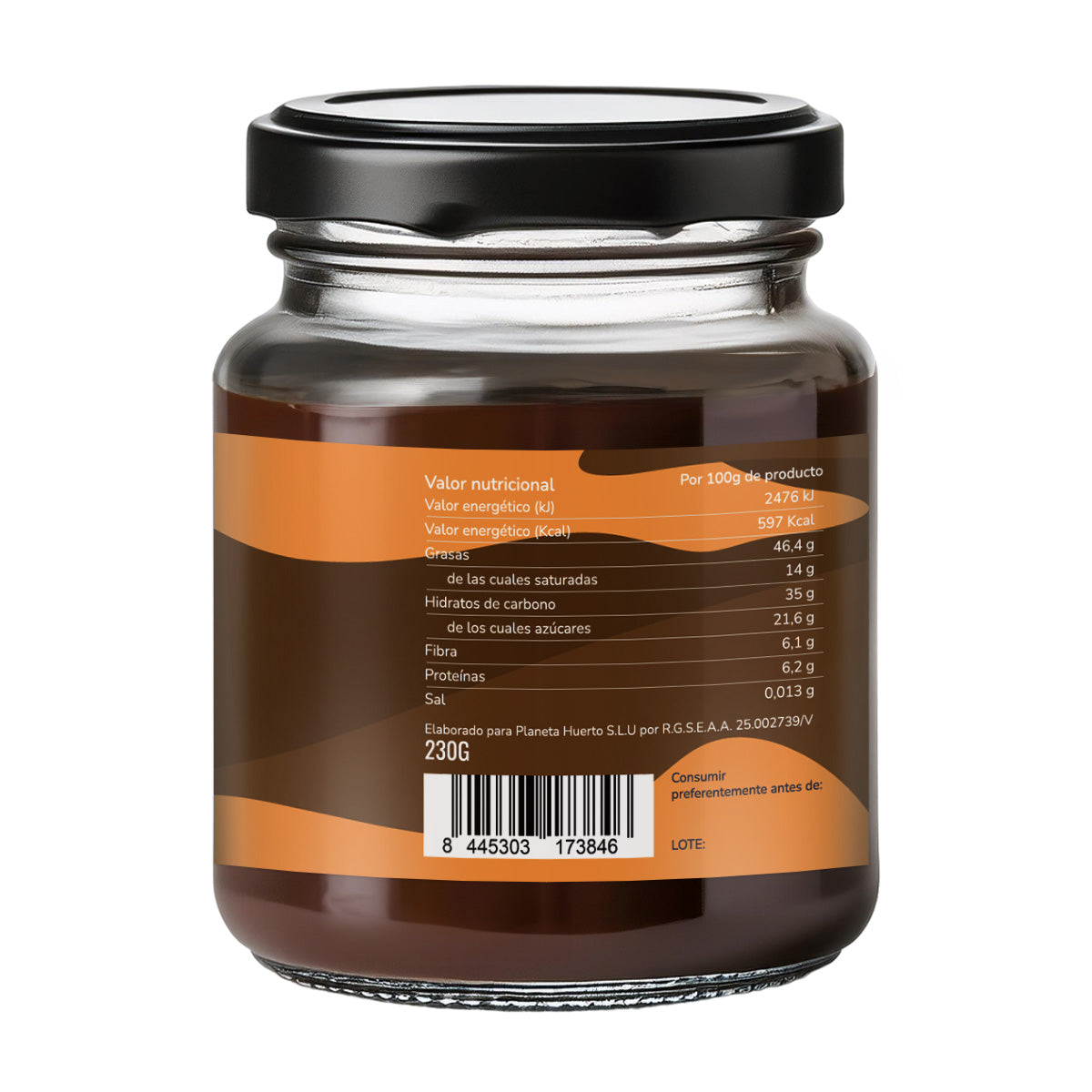 Crème de caroube et de cacao sans sucre ECO Planeta Huerto 230 g