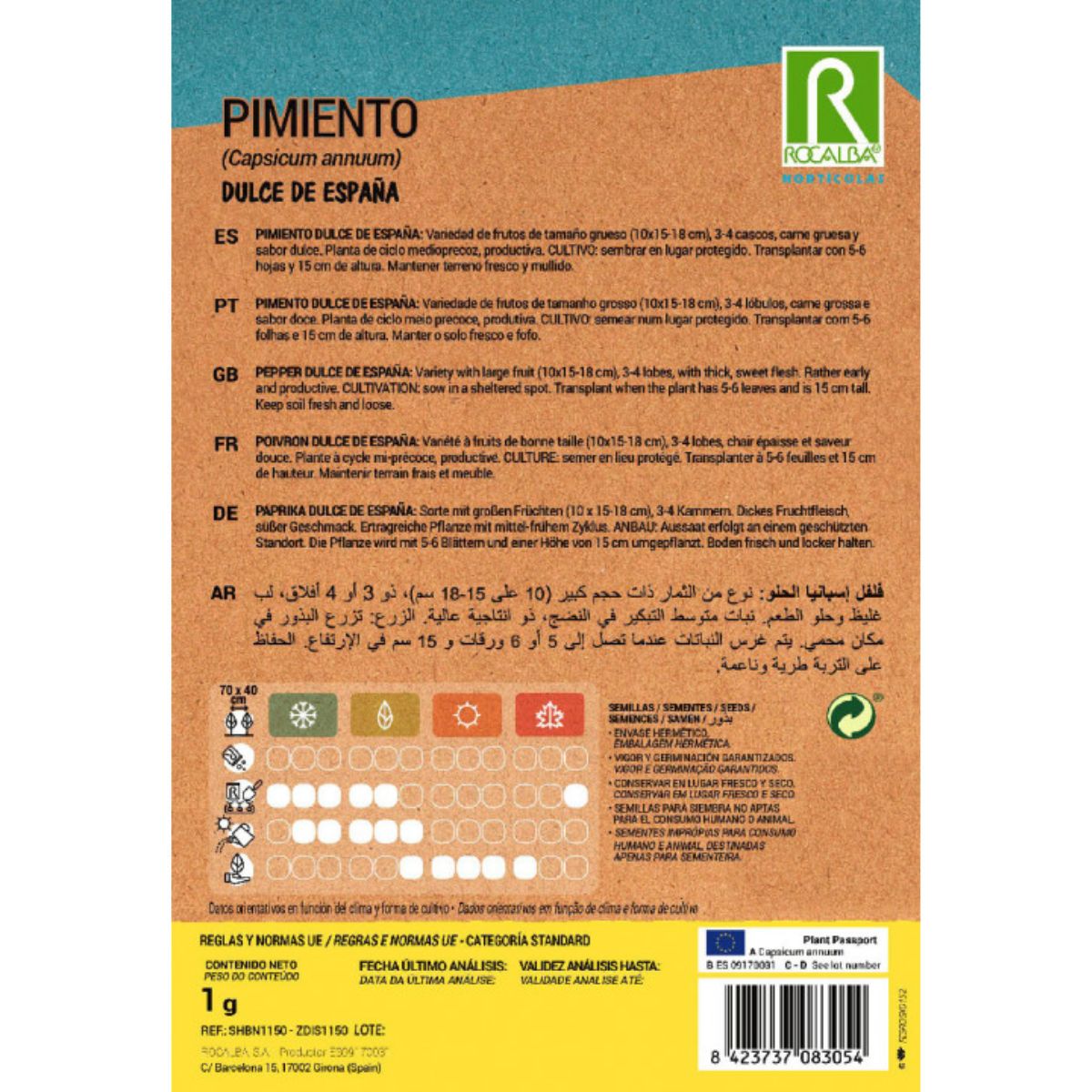 Zoete paprikazaden uit Spanje