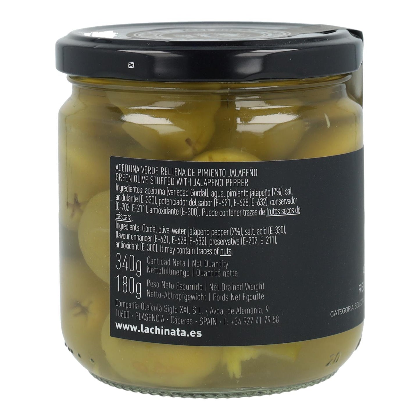 Aceituna Gordal Jalapeño La Chinata 340 gr