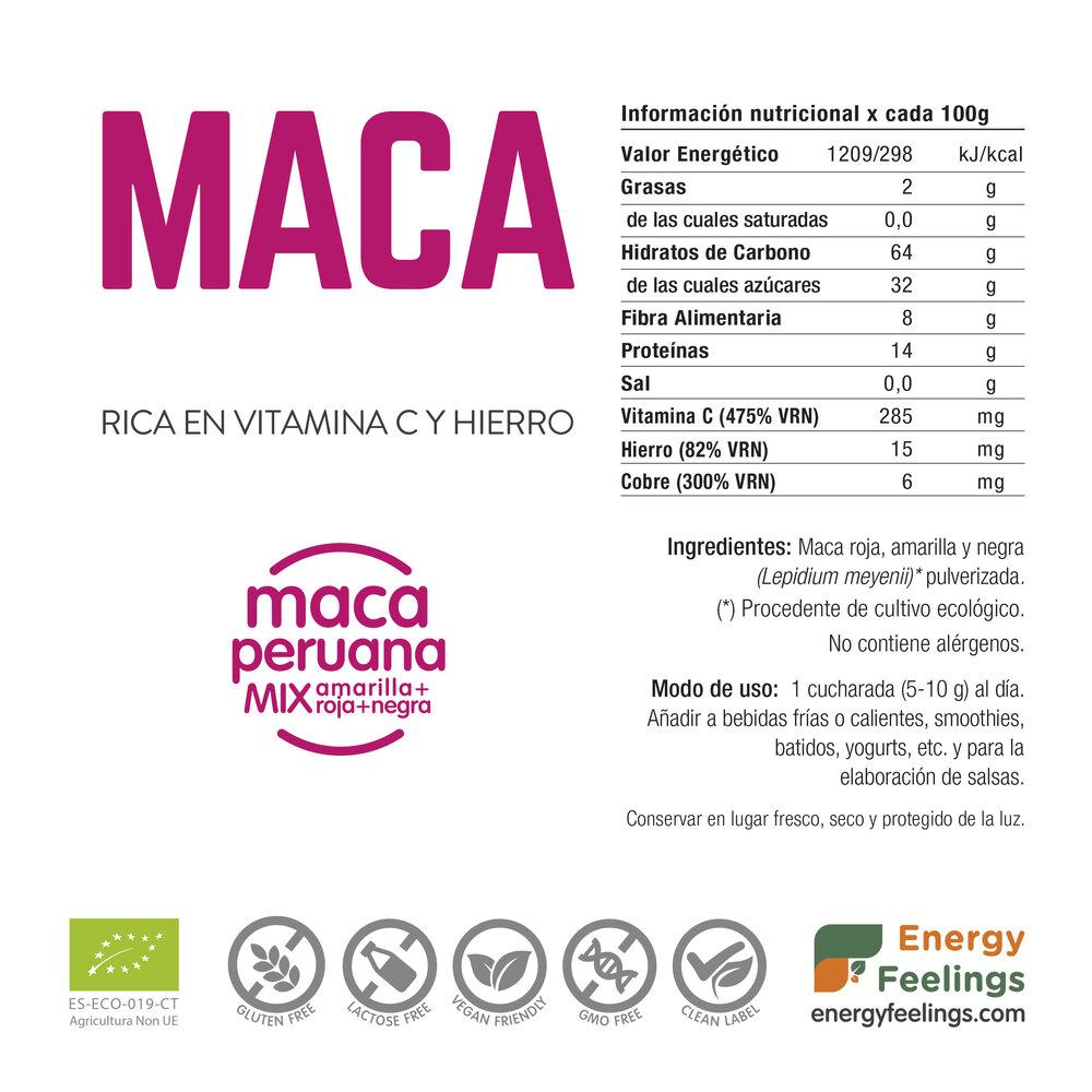 Maca BIO in polvere Energy Feelings 1 kg