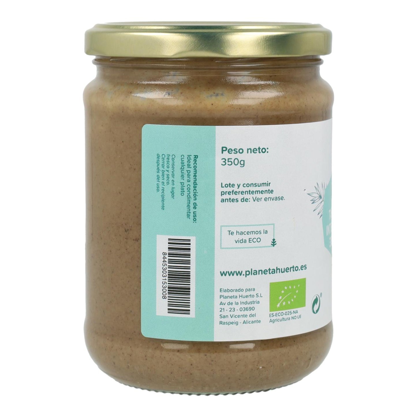 Wholemeal Tahini ECO Planeta Huerto 700 g