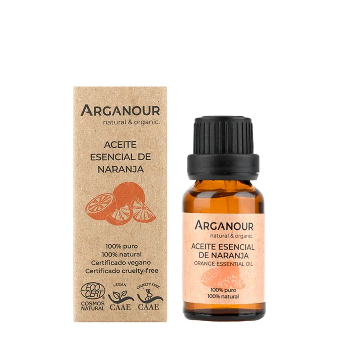 Olio essenziale di arancia 100% puro Arganour 15 ml