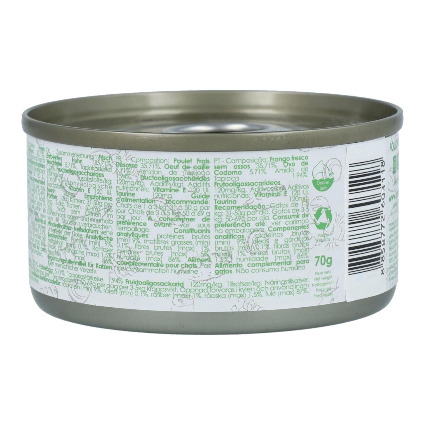 Kit Cat Lata Gravy - Pollo & Uova di quaglia 70 g Cibo umido per gatti in salsa