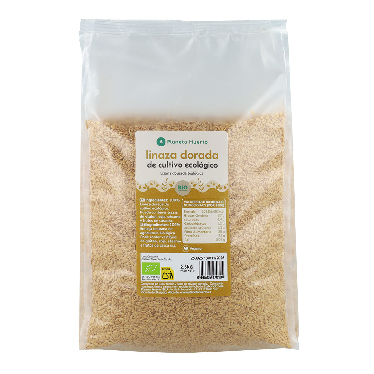 Lin doré ECO Planeta Huerto 2.5 kg