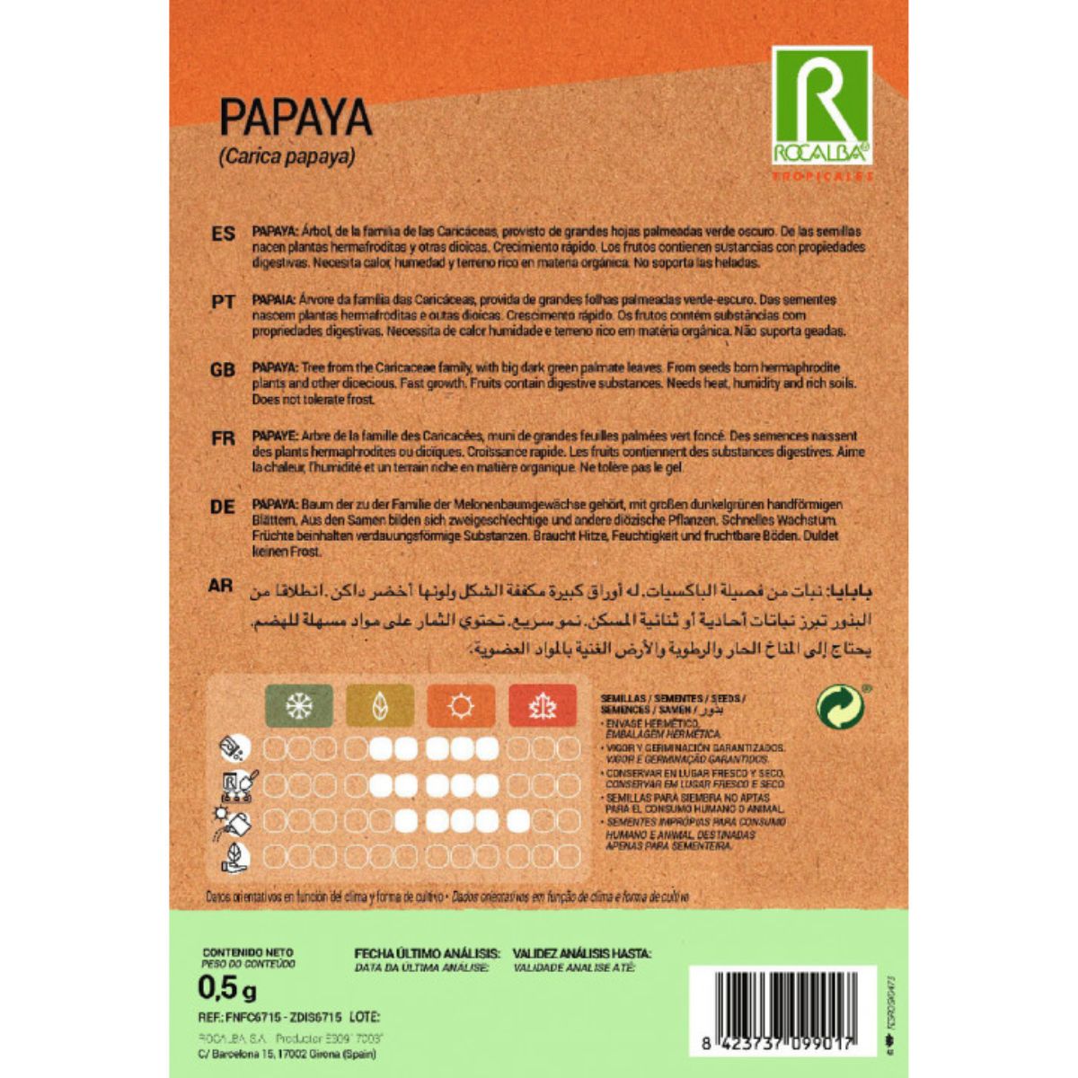 Papajazaden Carica papaya