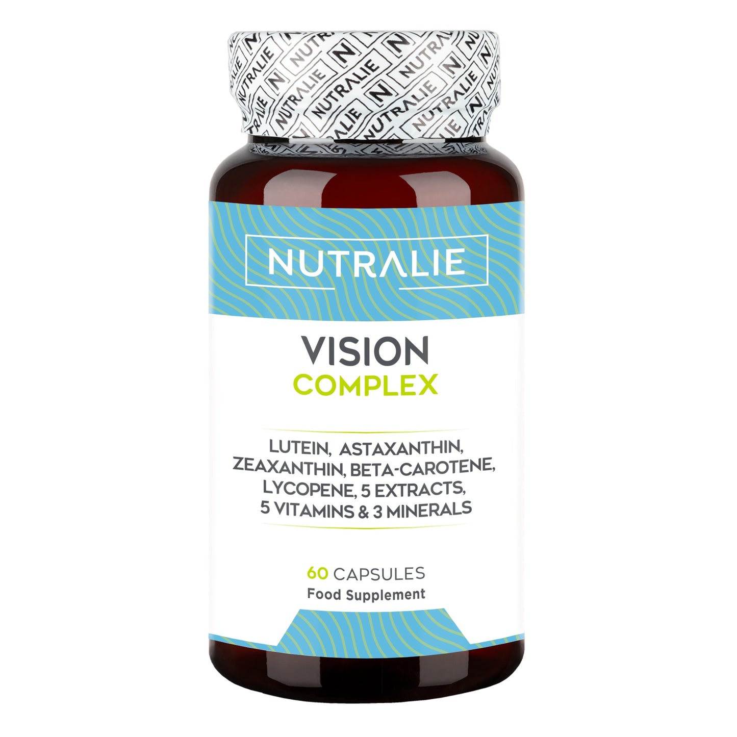 Vision Complex Lutein + Astaxanthin + Zeaxanthin, Nutralie, 60 Kapseln