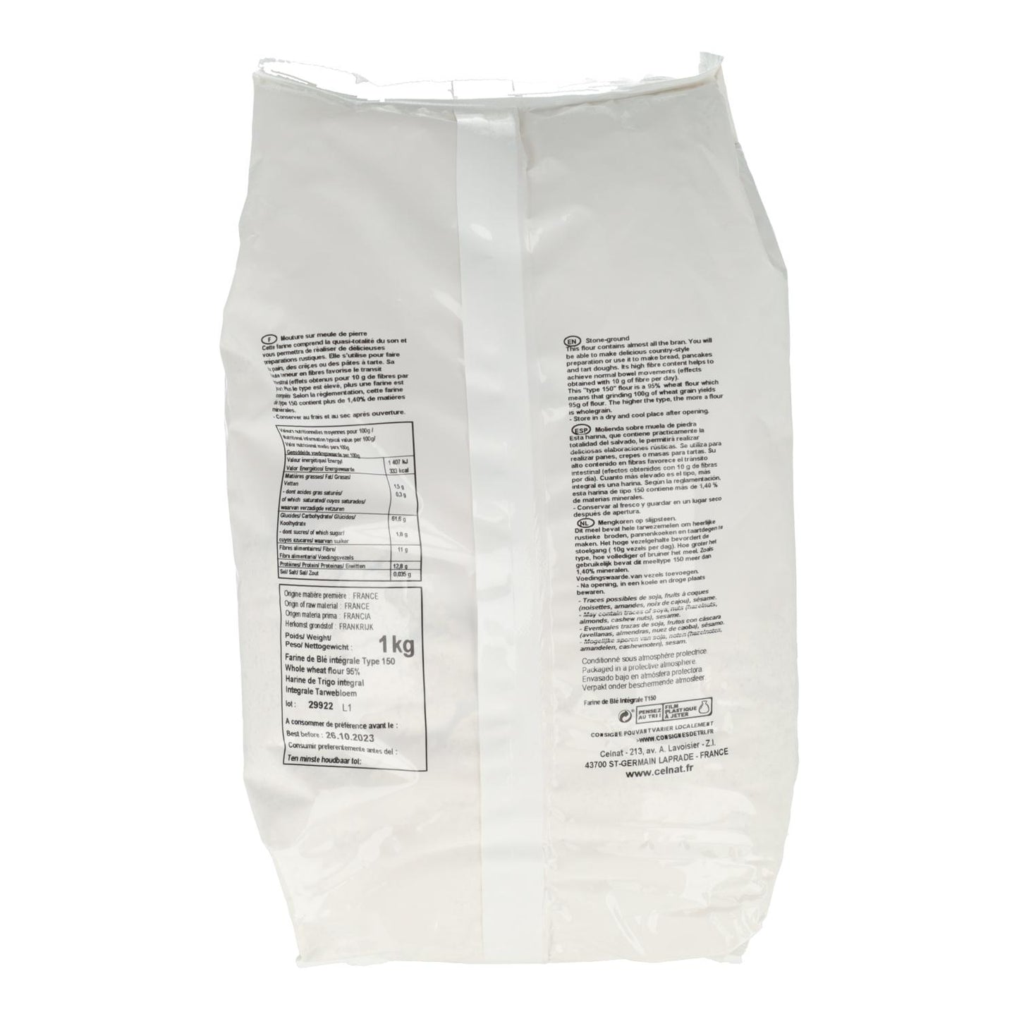 Farine de blé complet Celnat 1 kg