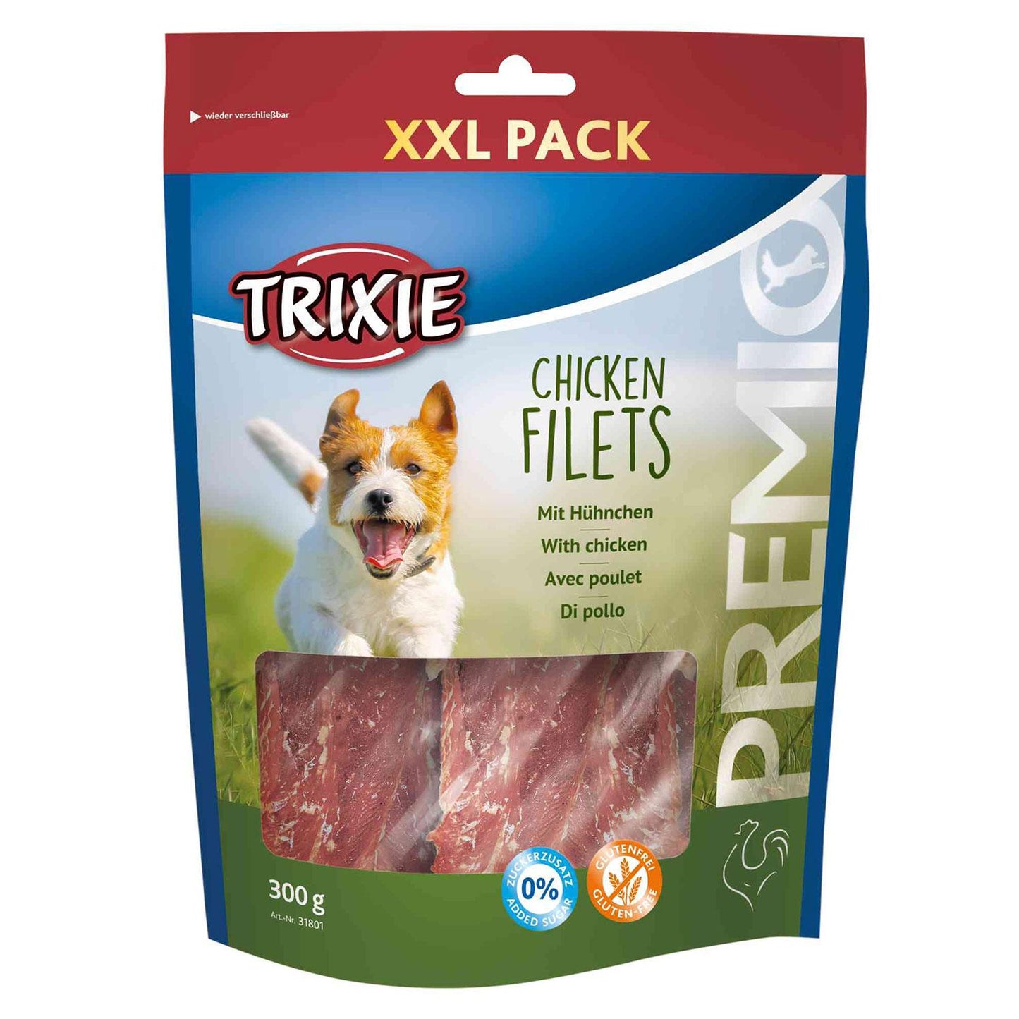 Trixie Snack PREMIO Chicken Filets, XXL Pack, 300 g